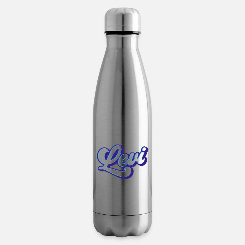 Levi | Farben änderbar - Isolierflasche - Lightsilver