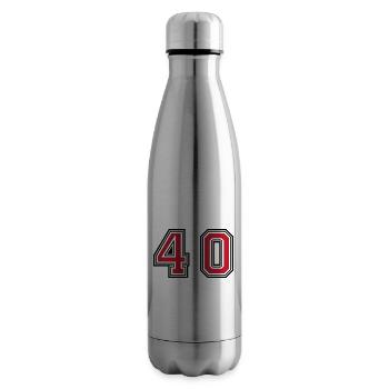 40 number symbol - Insulated Water Bottle - silver - Right