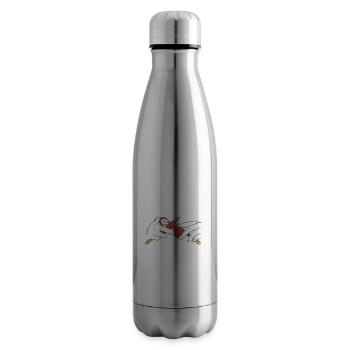 Will Trade Brother For Yarn Knitting - Insulated Water Bottle - silver - Right