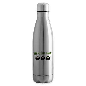 Kawaii Japanisches Essen Salmon Lachs Sushi Rolle - Isolierflasche - Lightsilver - Rechts