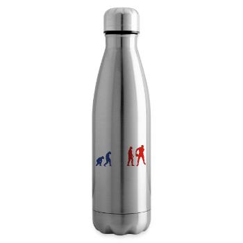 Rugby Player Sport Rugby Gift Rugby Coach - Insulated Water Bottle - silver - Right