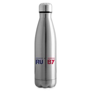 J'Peux Pas J'ai Rugby Joueur Maillot France Rugby - Isolierflasche - Lightsilver - Rechts