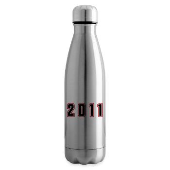 Numéro de l’année 2011 - Bouteille isotherme - argent clair - Droite