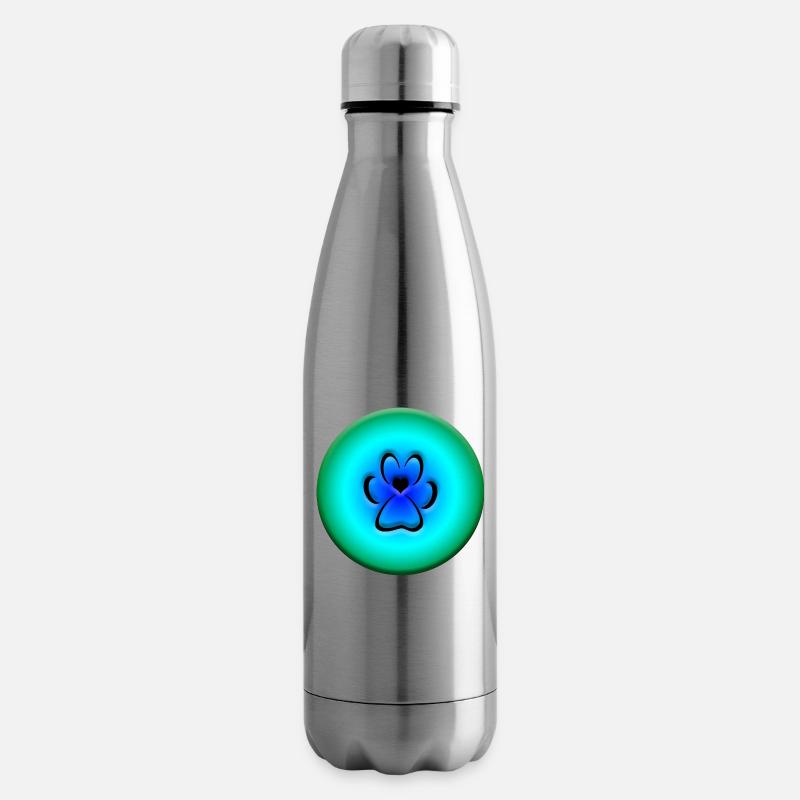 Hundepfote - Isolierflasche - Lightsilver