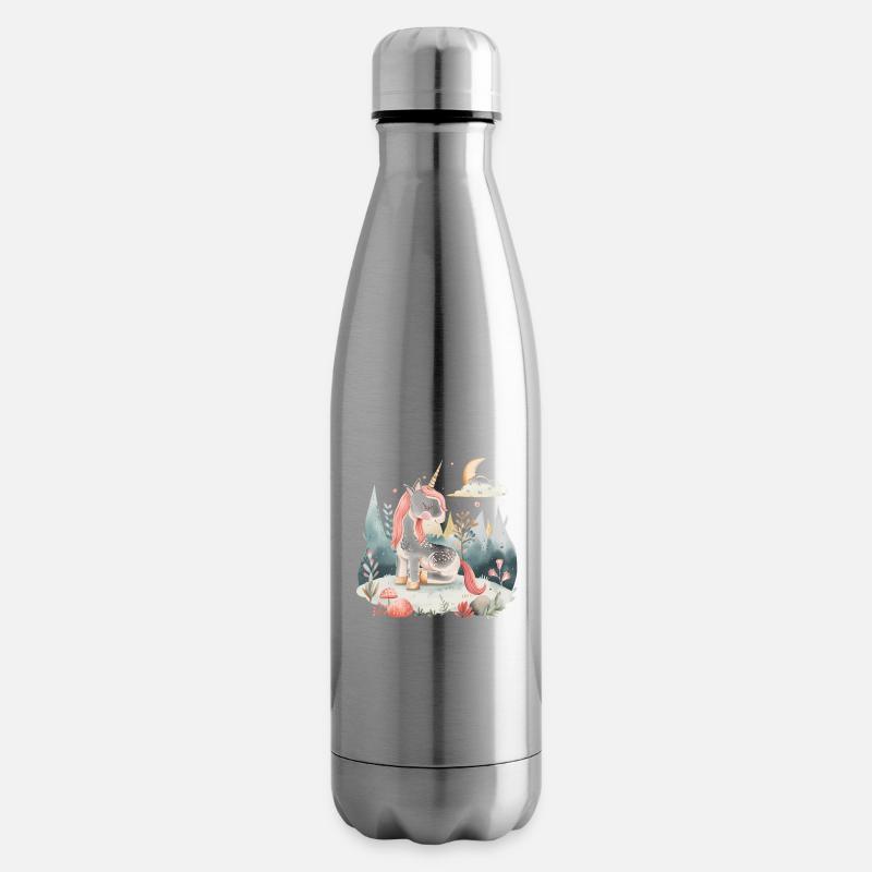 Ein niedliches Märchen-Einhorn - Isolierflasche - Lightsilver