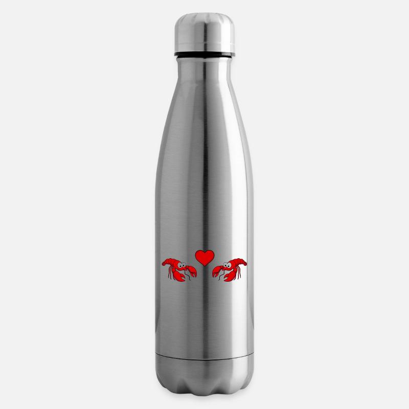 Hummer Comic Paar liebe - Isolierflasche - Lightsilver