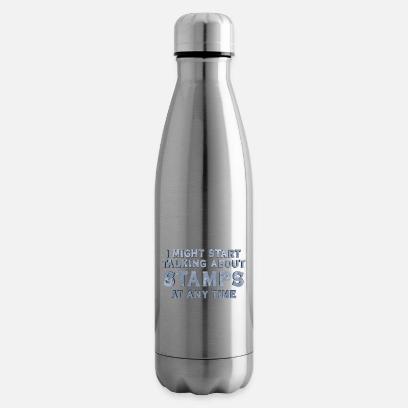 Philatéliste - Bouteille isotherme - argent clair