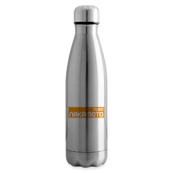 Team Satoshi Nakamoto - Insulated Water Bottle - silver - Right