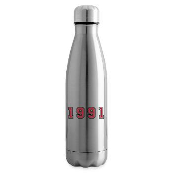 1991 year number - Insulated Water Bottle - silver - Right