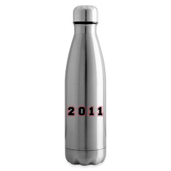 Numéro de l’année 2011 - Bouteille isotherme - argent clair - Droite