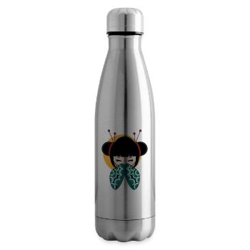 Süße Japanische Geisha Mit Schmuck Essential Tee - Isolierflasche - Lightsilver - Rechts