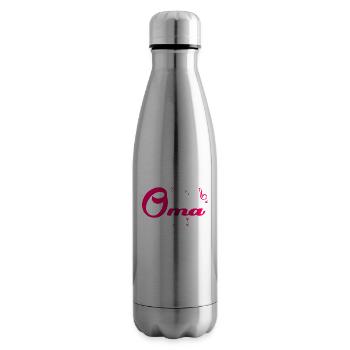 Schlager Grandma Costume Schlager Party Outfit - Insulated Water Bottle - silver - Right