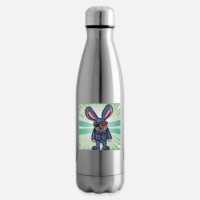 Drôle de lapin - Bouteille isotherme - argent clair
