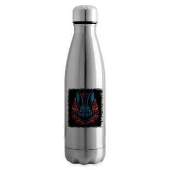 Eastern Bloc Best Fun Happy Green Easter for Men - Insulated Water Bottle - silver - Right