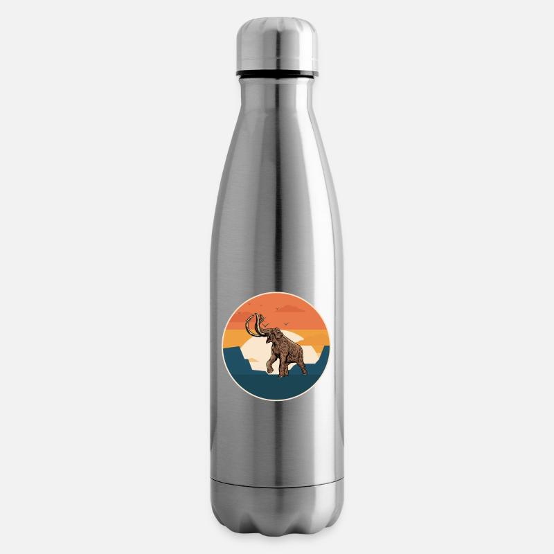 Mammut I Eiszeit I Elefanten I Geschenk - Isolierflasche - Lightsilver