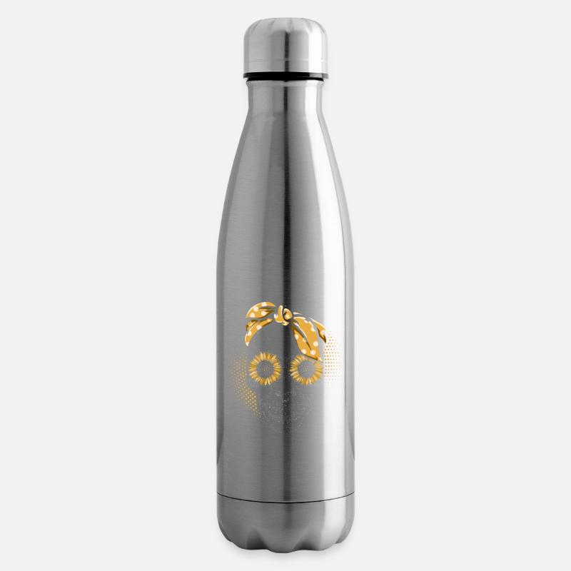 Totenkopf Sonnenblume Mutter Gartenarbeit Mutter - Isolierflasche - Lightsilver