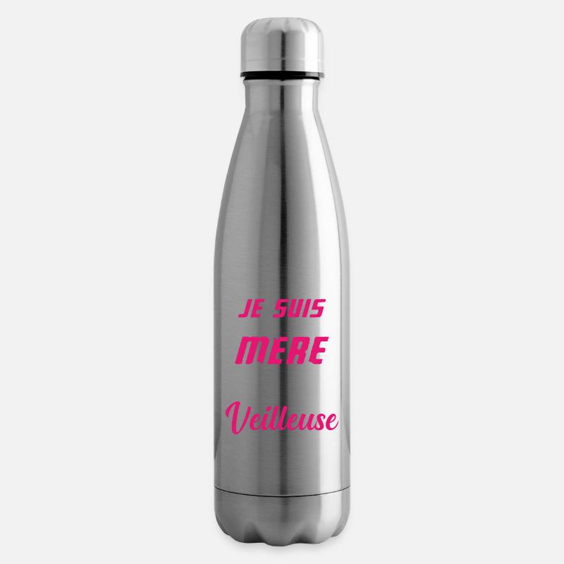 Mère Veilleuse Maman Merveilleuse Cadeau - Bouteille isotherme - argent clair