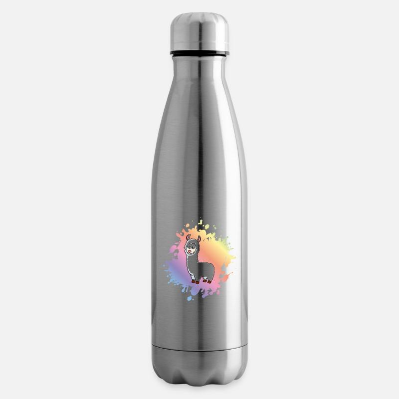 Alpaka Comic Tier - Isolierflasche - Lightsilver