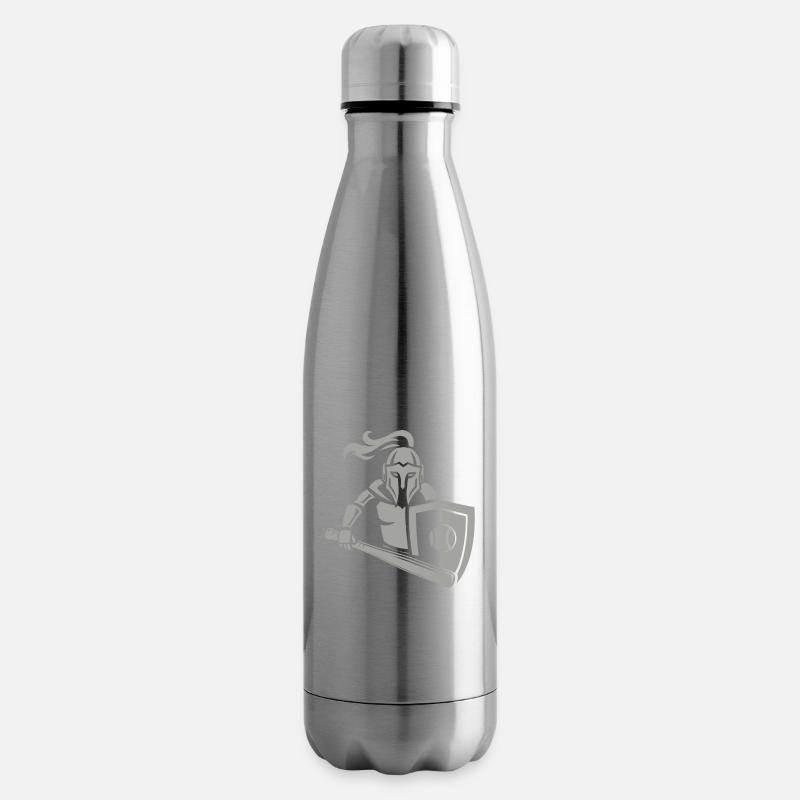 Mittelalterlicher Ritter Baseball - Isolierflasche - Lightsilver