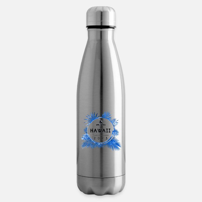 Hawaii 2023 Bunt - Isolierflasche - Lightsilver