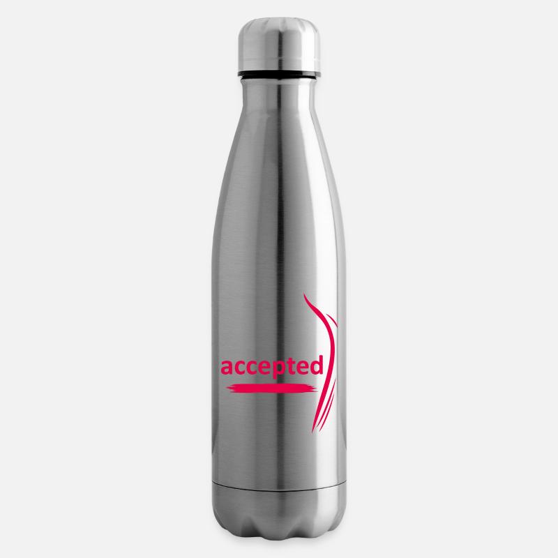 Challenge accepted - Insulated Water Bottle - silver
