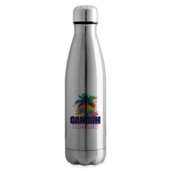 Cancun Party Crew Vacation - Insulated Water Bottle - silver - Right