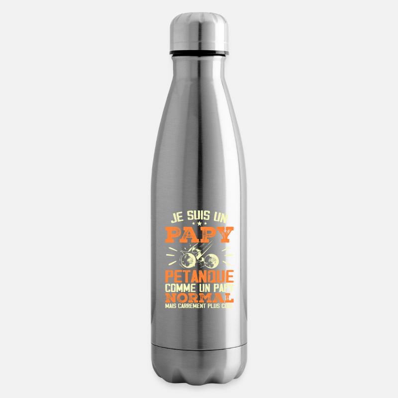 Ich bin ein Pétanque-Opa - Isolierflasche - Lightsilver