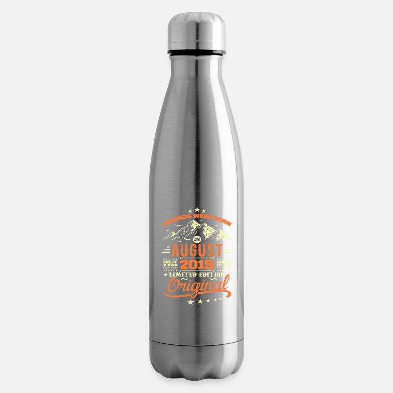 August 2019 Geburtstag August 2019 Vintage Geschenk - Isolierflasche - Lightsilver