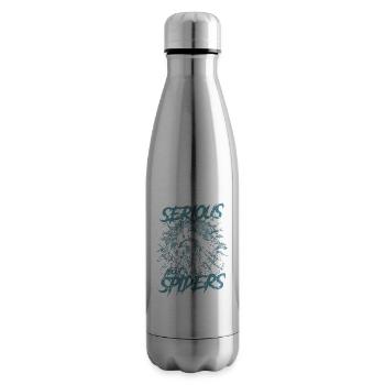 Serious About Spiders Pet Tarantula Owner - Insulated Water Bottle - silver - Right