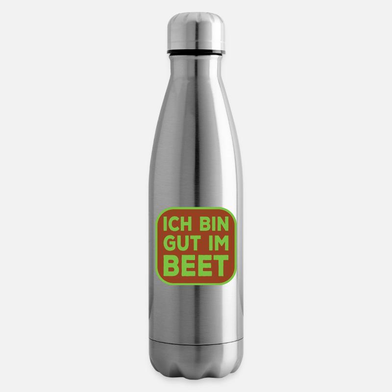 Ich bin gut im Beet lustiger Gärtner Spruch - Isolierflasche - Lightsilver