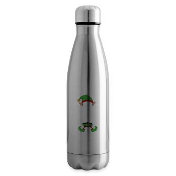 Group Matching Family Christmas Gift Elf - Insulated Water Bottle - silver - Right
