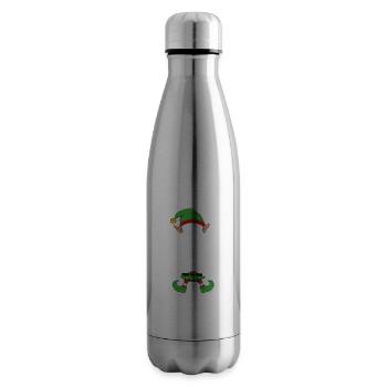 Group Matching Family Christmas Gift Elf - Insulated Water Bottle - silver - Right