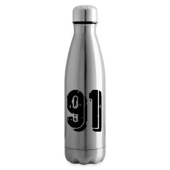 91 number jersey - Insulated Water Bottle - silver - Right
