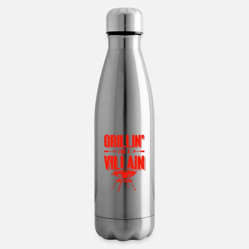 grill dicton drôle - Bouteille isotherme - argent clair