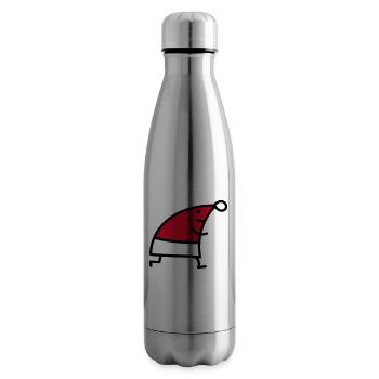 Christmas Jogging b - Insulated Water Bottle - silver - Right