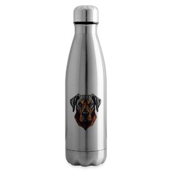 Great Dane Dog Head - Insulated Water Bottle - silver - Right