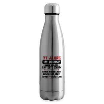 77 Jahre im Dienst 77 Jähriges Dienstjubiläum - Isolierflasche - Lightsilver - Rechts