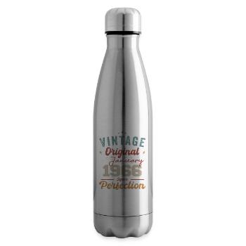 Janvier 1966 Légende depuis 58 ans - Bouteille isotherme - argent clair - Droite