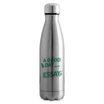 Ein guter Tag, um einen Aufsatz zu schreiben Lehrer Schüler - Isolierflasche - Lightsilver - Rechts