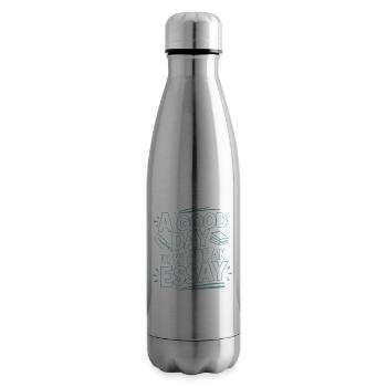 Ein guter Tag, um einen Aufsatz zu schreiben Lehrer Schüler - Isolierflasche - Lightsilver - Rechts