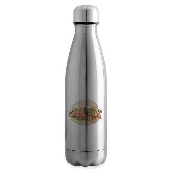 Gua Bao Asian Food Lover China Vietnam Japan - Insulated Water Bottle - silver - Right