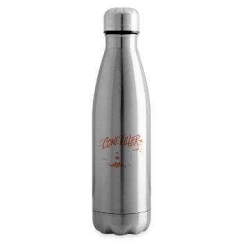 Funny Autocross Cone Killer Motorsport Race Drivin - Insulated Water Bottle - silver - Right