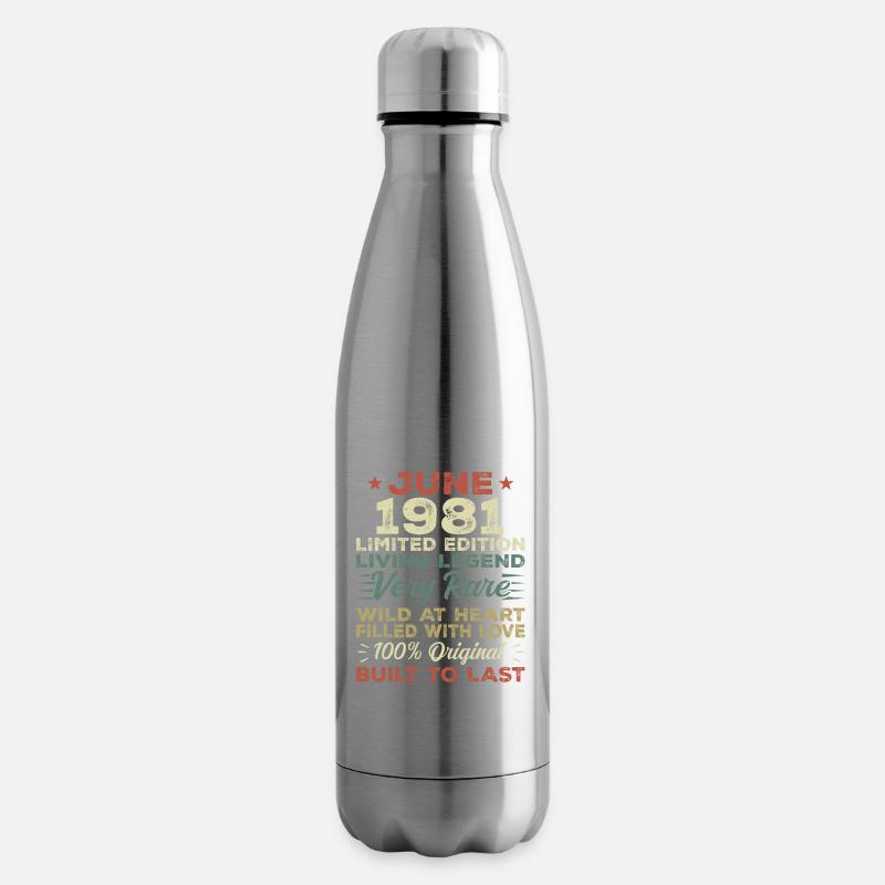 Juni 1981 Geburtstag Juni 1981 Geschenk Juni 1981 - Isolierflasche - Lightsilver