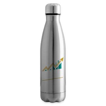Lustige finanzielle Unabhängigkeit von Dividendeninvestoren - Isolierflasche - Lightsilver - Rechts
