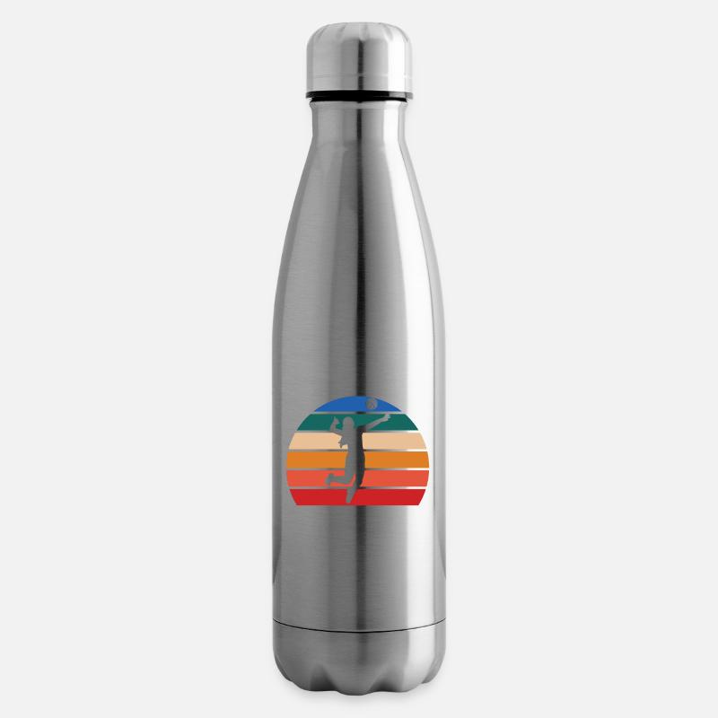 Volley-ball Ressembler à une beauté Servir comme une bête - Bouteille isotherme - argent clair