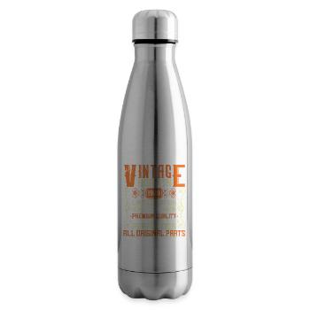 1980 Born 1980 - Year 1980 Birthday 1980 - Insulated Water Bottle - silver - Right