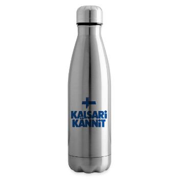 Kalsarikännit Bier trinken in Boxershorts Lustig Finnisch - Isolierflasche - Lightsilver - Rechts
