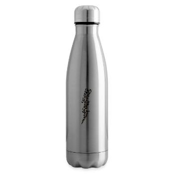 Léopard Flash - Bouteille isotherme - argent clair - Droite