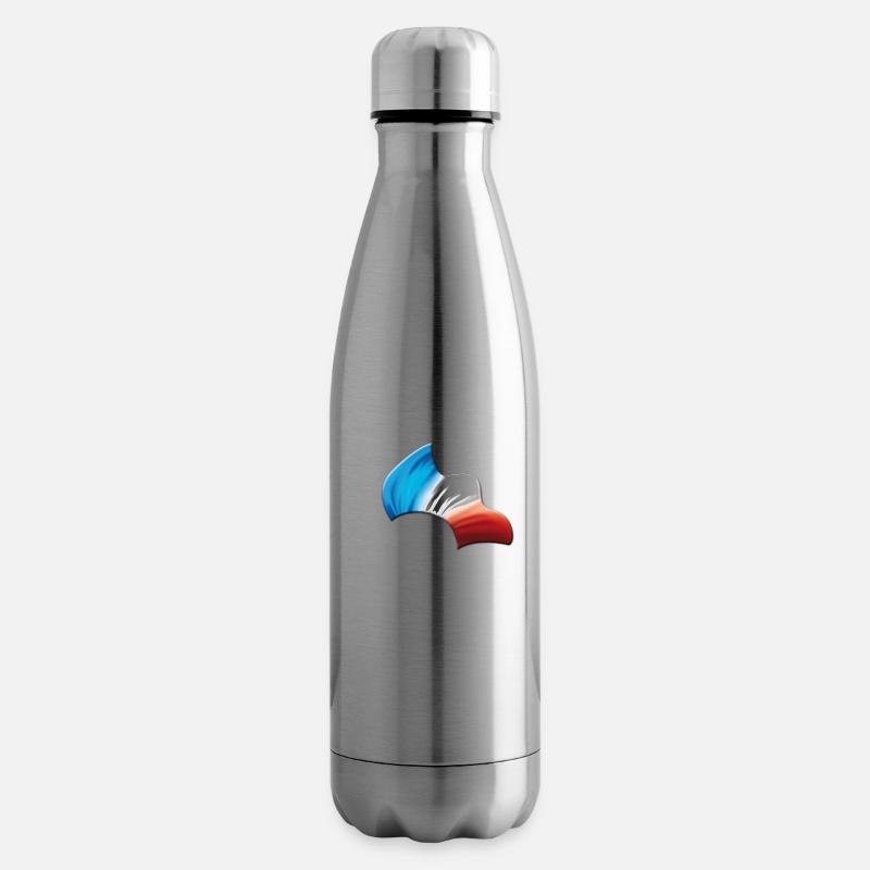 coq - Bouteille isotherme - argent clair