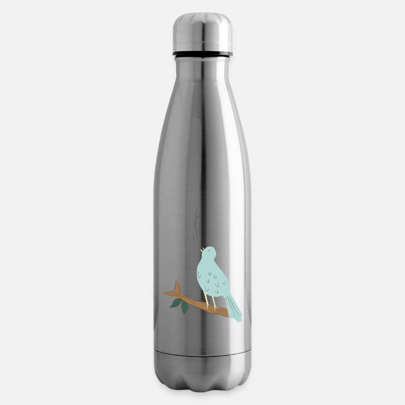 baum tree baumstamm wald forest woods45 - Isolierflasche - Lightsilver